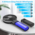 Prenosný ventilátor s powerbankou