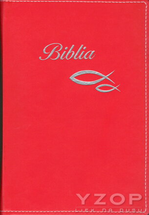 Biblia so zipsom červená